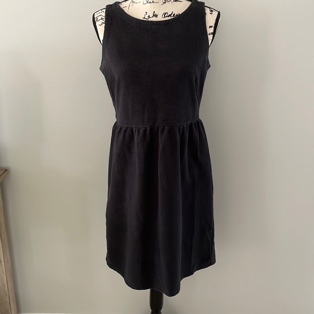 LOFT Knit black dress